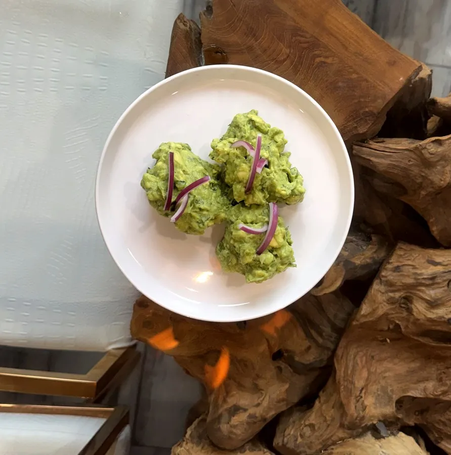 Guac’N’Roll, house-made guacamole with red onion