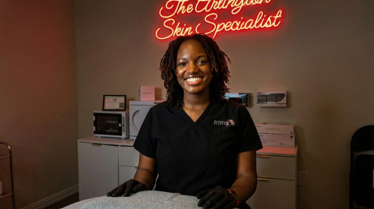 Ashley, owner and esthetician at Rosie's Beauty Spa