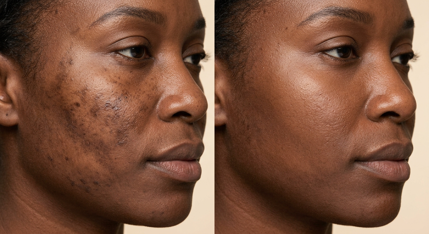 Hyperpigmentation treatment results — after